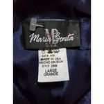 Vintage Beaded Embellished Maria Bonita Formal Event Blue Maxi Dress Women Large Photo 3