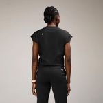 FIGS Mira FORMx V-Neck Scrub Top in Black, Size Small Photo 6