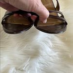 Tahari  Dark Brown Leather High Heel Sandals Size 7 Photo 4