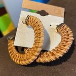 Buckle brand new earrings hoop rattan boho beachy Photo 0