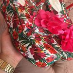 Lady Go Diva Floral Ankle Wrap Platform Sandals. Size 8 Pink Photo 3