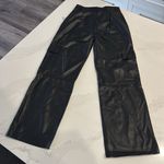 Stradivarius  Black Faux Leather Cargo Pants Photo 0