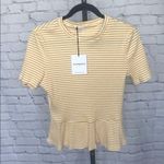 Glamorous Tall Ripped Knit Peplum Blouse Photo 1