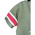 47 Brand Minnesota Wild NHL Hockey T-Shirt Green Striped Sleeve Logo Large C24 Photo 4