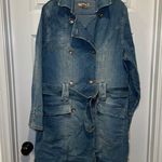 Paris Blues  Light-Medium Wash Denim Peacoat Jacket size 1X Photo 0