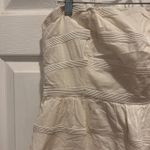 J.Crew  Womens Size 14‎ Cream Strapless Mini Dress with Pockets Cotton Photo 1