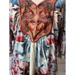 One World Blouse Tunic Top Shirt XL Extra Large Embellished Sequins Boho Fairy Photo 1