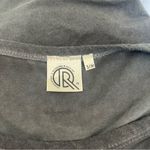 Very Moda Dark Charcoal Gray Distressed Sleeve Tunic Top Small Medium S/M NWOT Photo 5