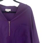 Jaclyn Smith  size 3XL purple zip front blouse Photo 2