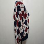 Vintage Trading Company by GFC 80s Argyle Sweater Large Preppy Academia Red Photo 3