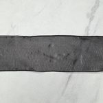 Faux Pearl and Clear Beaded Black Ribbon Tie Statement Necklace Photo 11