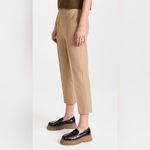 Vince  Pecan Tan Pintuck Stove Pipe Cropped Pants Size‎ 8 Photo 2