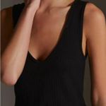 Anthropologie  Beyond Yoga Black Ribbed Flare Jetsetter Jumpsuit Size:XL Photo 1