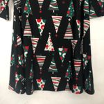 North Pole 3/4 Sleeve Christmas Sleep Shirt Size Large Black Photo 7