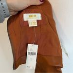 Anthropologie  Maeve Faux Leather Cropped Notch Tank NEW Size 12 Photo 7