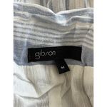 Gibson  Blue Striped Wide Leg Medium Cropped Pants Beach Vacation Flowy BOHO Photo 6