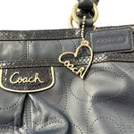 Coach Park Elevated Leather Snakeskin blue Carryall Shoulder Bag Photo 8