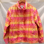 Oleg Cassini Vintage 80s Plaid Bomber Jacket Womens Small  Shantung Silk Leisure Photo 0