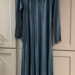 NWOT LAKE Long Nightgown Blue Long Sleeve V Neck Casual Size XS DreamModal Photo 0