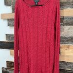 LRL Lauren Jeans Co Ralph Lauren Cotton Sweater Women’s Red Size XL Photo 0