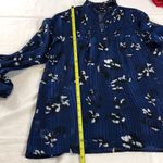 AGB Blue And White Floral Blouse S Photo 7