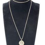 Saint Anthony Holding Baby Jesus Charm Necklace Religious Religion Spiritual 24" Silver Photo 0