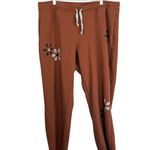 Madewell MWL Floral Easygoing Sweatpants in Afterglow Red Size XL Photo 8