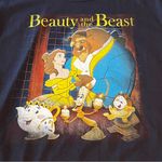 Disney Beauty and the Beast Unisex Size Medium Black Short Sleeve Shirt *FLAW* Photo 4