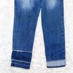 Judy Blue Straight Leg Fit JB8418 Tiered Ankle Hem Blue Denim Jeans 3/26 Photo 6