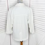 Chico's  Lightweight Open Front Blazer Jacket Ivory Small Photo 3