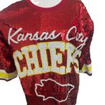 Kansas City Chiefs Sequin NFL Jersey Dress Womens One Size Red Photo 3