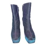 Giuseppe Zanotti  Notturna Iridescent Platform Ankle Booties - 39.5 / 8.5 Photo 4