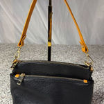 Valentina Divina Firenze Black Leather Crossbody Bag Women's Medium Photo 0