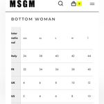 MSGM Leaves Leaf Patterned Brocade Skirt Black White Red Size 6 Waist 26 *FLAW Photo 15