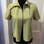 Petite Focus Vintage Green Short Sleeve Cardigan in 8P Photo 0