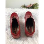 Cole Haan Nike Air Luna waterproof patent leather slip-on shoes zip Front 9B Red Photo 8