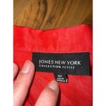 Jones New York  Collection‎ Petite Red Linen Button Down top costal summer light Photo 3