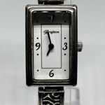 Brighton Silver Tone Rectangular White Dial Ladies Fashion Watch Photo 0