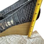 American Eagle  Women’s Open Toe Wedges Black Size 11 4” Wedge Heel NWOT. Photo 4