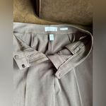 Liz Claiborne Audra Low Rise Waist Brown Straight Leg Dress Pants Sz 8P Pleated Photo 3