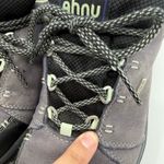Ahnu Hiking Shoes Women US 8 Leather Waterproof Vibram Outsole Gray Purple AS IS Photo 12