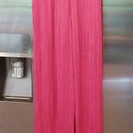Trina Turk 💕💕 Satin Crinkled Wide Leg Pants ~ Pink NWOT Photo 1