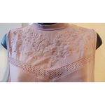 Torrid Studio Crepe Mock Neck Crochet Embroidered Yoke Top size 1 Photo 1