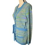 Vintage Puccini 2 piece Belted sweater set. Size 16. Blue Photo 4