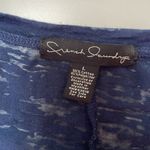 French Laundry  semi sheer shirt sleeve shirt.  Bling embellishments. Size L. Photo 4