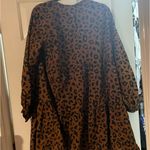 Mud Pie  Tan  Tiered Leopard Print Dress Bohemian Girlie Photo 1