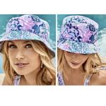 Lilly Pulitzer Lilac Freesia Mermaid Printed Bucket Hat One Size Photo 1