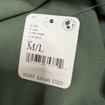 Free People Intimately Scoop Neck Crop Tank Top M/L Women’s Army Green Photo 4