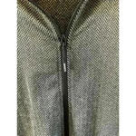 Mondetta  Women's Hooded Jacket Pockets Thumbholes Black/Gray Herringbone Size M Photo 3