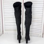 Shoe’n Tale Microfiber Over The Knee Thigh High Boots Black 7.5 Block Heel Photo 6
